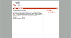 Desktop Screenshot of ansokan.filmiskane.se