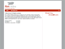 Tablet Screenshot of ansokan.filmiskane.se